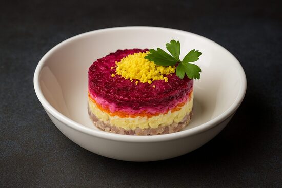  Herring fillets in beetroot fur kg