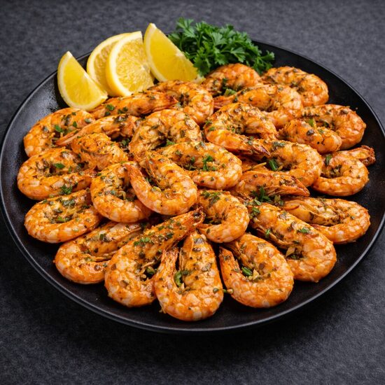 Pan-fried tiger prawns, 1 kg